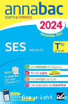 Annales du bac Annabac 2024 SES Tle générale (spécialité) vignette